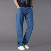 Men's Casual Loose Fit Straight Jeans