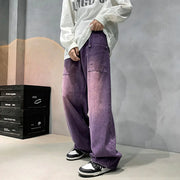 Purple Loose Jeans for Men - Hip-hop Retro Casual Wear