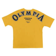Men's Olympia Printed Cotton T-Shirt for Gym Workout