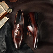 Men's Leather Penny Loafers for Business and Casual Wear