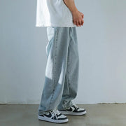 Men's Summer Loose Fit Solid Color Straight Jeans