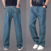 Men's Casual Loose Fit Straight Jeans