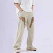 American Retro Black Hip Hop Pants