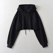Women's 2023 Autumn Drawstring Hooded Pullover Sweater