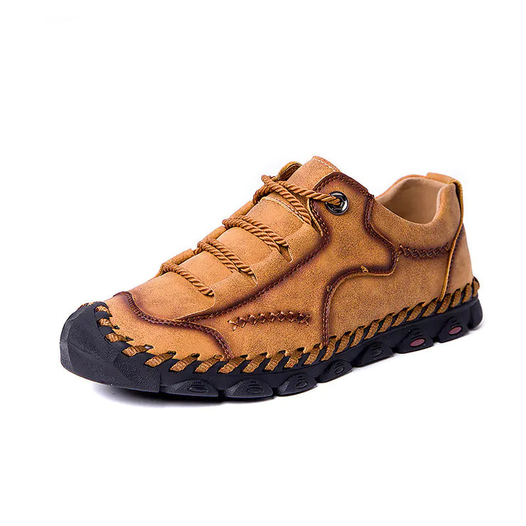 Handmade Leather Soft Bottom Loafers Casual Shoes
