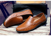 Men's Casual Leather Driving Shoes - Stylish Loafers