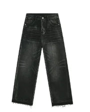 Men's Vintage Loose Straight Jeans with Trendy Design