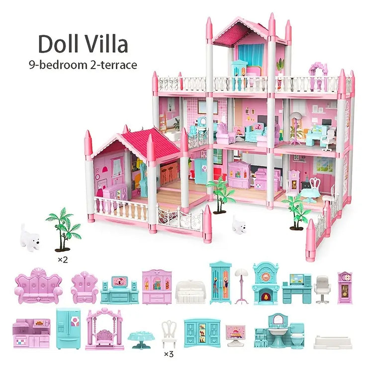 Dream House Dollhouse Playset with 25 Accessories