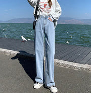 High Rise Loose Fit Black Boyfriend Jeans for Women