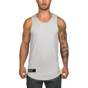Men's Casual Polyester Vest for Gym and Exercise