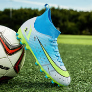 Men's High-Top Soccer Cleats for Artificial Turf Training
