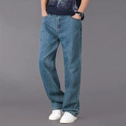 Men's Casual Loose Fit Straight Jeans