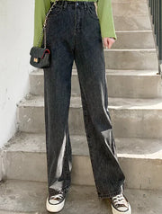 Trendy Slim Fit Loose Ladies Street Jeans