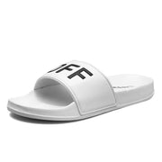 Men's Slide Sandals, Couples' Slippers, Black and White