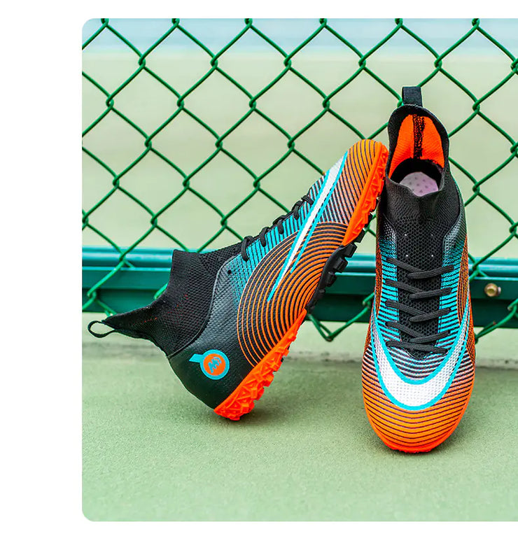 High-Top Soccer Cleats for Kids - Training Shoes