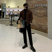 Men's Suede Jacket Winter Thickened Cotton Coat