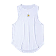 Men's Casual Polyester Fiber Gym Vest - Breathable Design