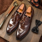 Men's Business Casual Leather Shoes with Tassels