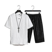 Men's Casual Sports Sweater Two-Piece Set