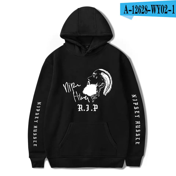 Nipsey Hussle Hip-Hop Style Fleece Hooded Sweatshirt