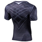 Black Panther Captain America Compression Sports Shirt