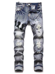 Retro High Waist Tie-Dye Wide-Leg Pants