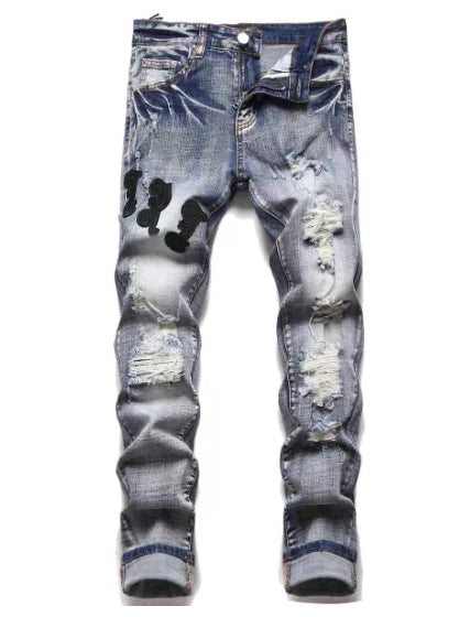 Retro High Waist Tie-Dye Wide-Leg Pants