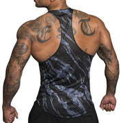 Men's Casual Polyester Gym Vest - Breathable & Sweat-Absorbing