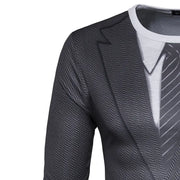 3D Printed Suit Design Men's Long Sleeve T-Shirt