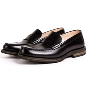 British Casual Men's Cowhide Leather Loafers