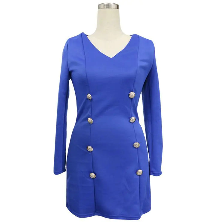Tailored Double-Breasted Dress for Women