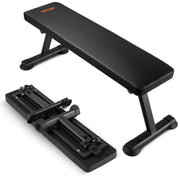VEVOR Flat Weight Bench Foldable Strength Training Bench