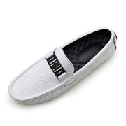Men's Casual Leather Loafers - Korean Trendy Style