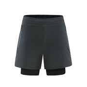 Men's Running Two-Piece Sports Shorts
