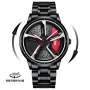 SVJ Men's Quartz Watch with 3D Hollow Design