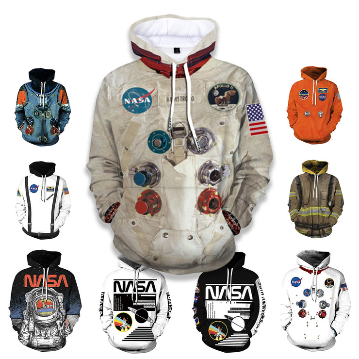 NASA Space Suit 3D Digital Printed Hoodie Men&
