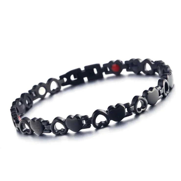 Magnetic Bracelet with Titanium Design