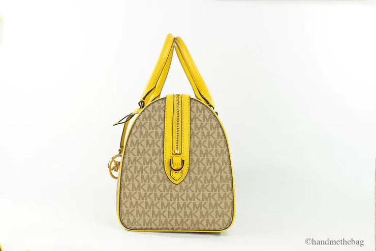 Michael Kors Travel Medium Daffodil Signature PVC Duffle Bag