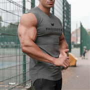 Men's V Neck Compression Sleeveless Workout Vest