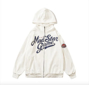 Vintage Embroidered Letter Hoodie