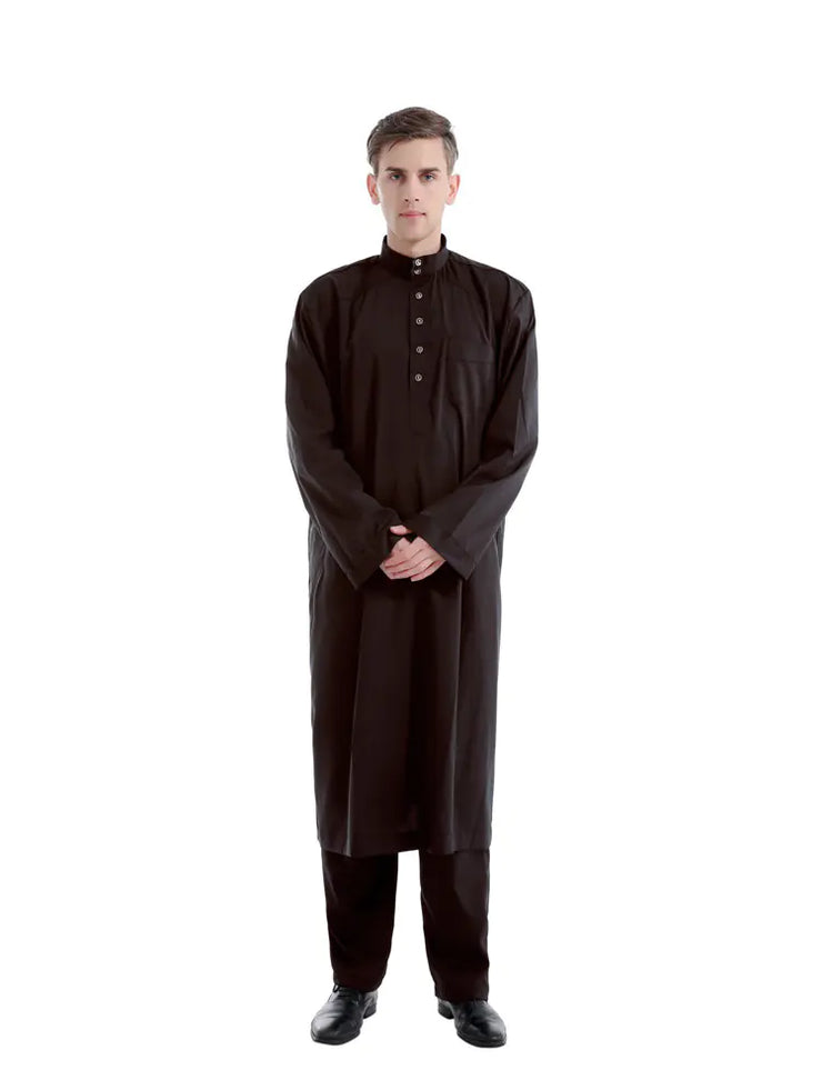Solid Color Two-Piece Men&