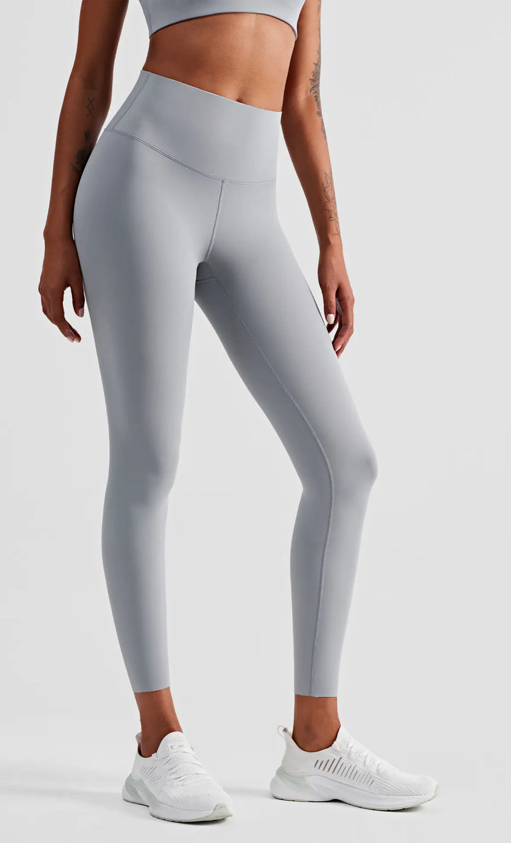 Comfortable Nude Yoga Pants - Skin-friendly High-stretch Tights