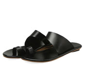 Solid Color Flat Sandals - Fashion Flip Flops