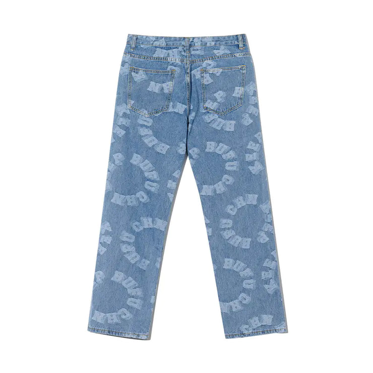 High Street Retro Distressed Baggy Jeans