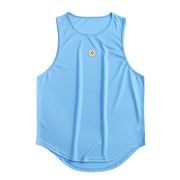 Men's Casual Polyester Fiber Gym Vest - Breathable Design