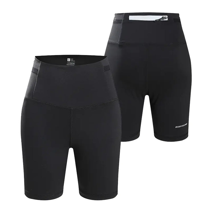 Reflective Tight Elastic Fitness Running Shorts