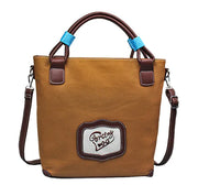 Embroidered Canvas Bag - Trendy Tote Bag