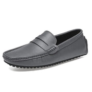 Men's Genuine Leather Loafers - Casual Driving Shoes