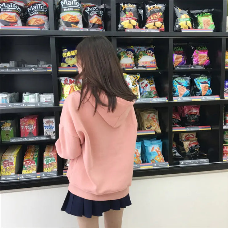 Embroidered Letter Hoodie Jacket