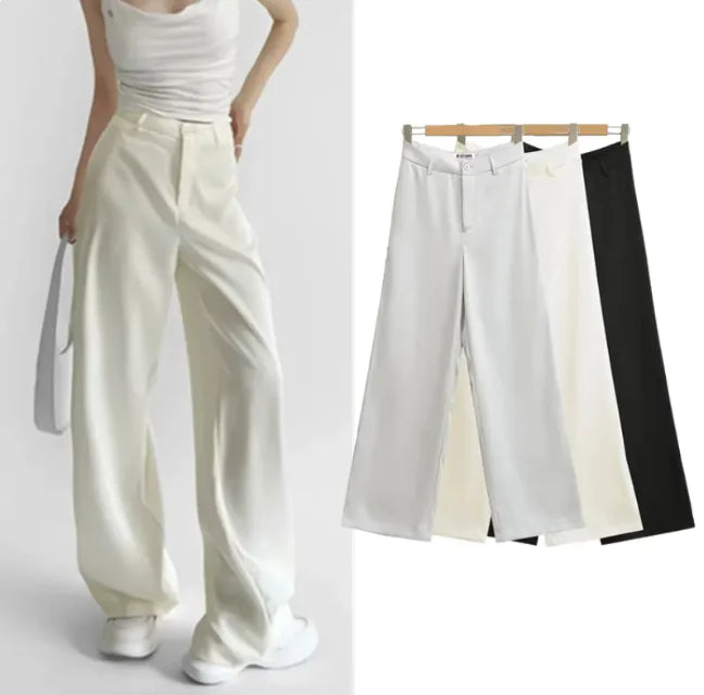 Chic Loose-Fit Tailored Pants for Women